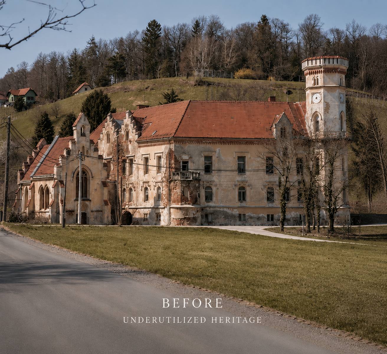 Slivnica Castle before repositioning — underutilized heritage structure